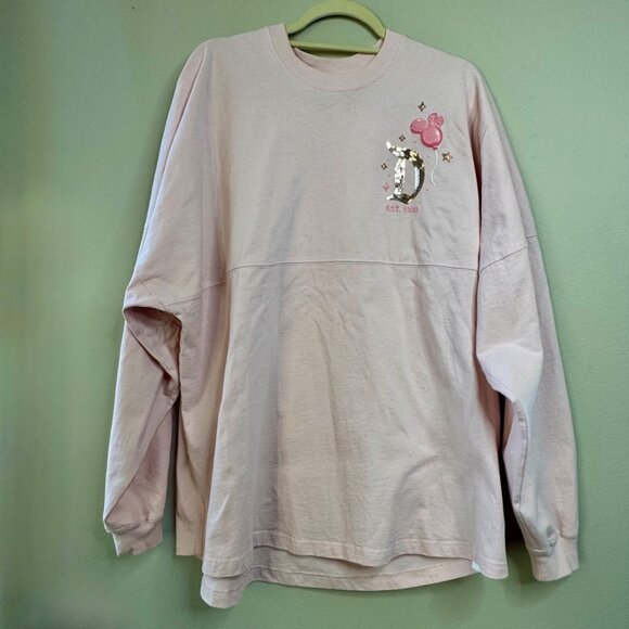 DISNEYLAND Mickey Balloon Spirit Jersey Womens XXL 2XL Disney Parks 2024 Sequins - Picture 2 of 13